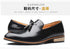 Elegant Pointed Toe Leather Oxfords for Men - Formal Office, Wedding, and Party Dress Shoes Featuring Comfortable Slip-On Design and Durable Rubber Outsole